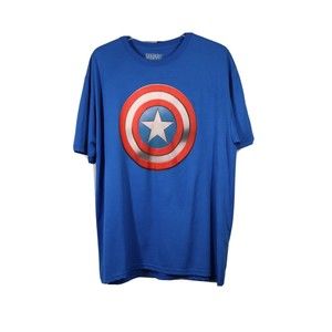 Men’ s Marvel SS Tee Shirt Captain America XL